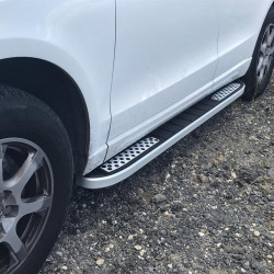 Бокові пороги Tayga V2 (2 шт., Алюміній) для Land Rover Discovery V