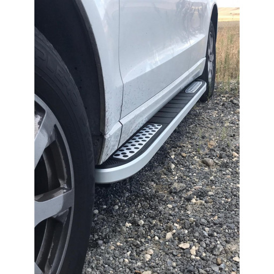 Бокові пороги Tayga V2 (2 шт., Алюміній) для Land Rover Discovery V Бокові пороги Tayga V2 (2 шт., Алюміній) для Land Rover Discovery V