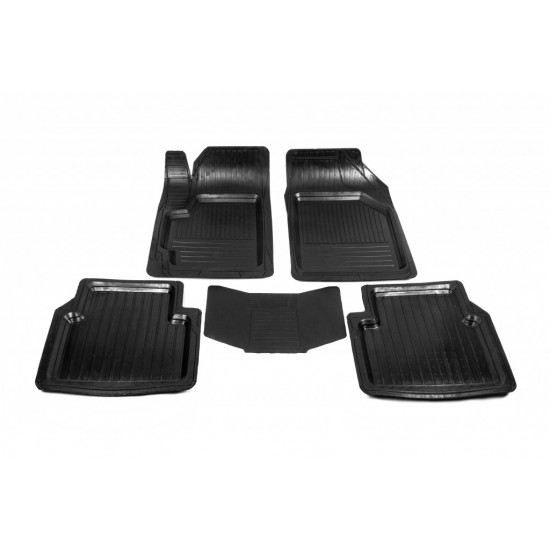 Гумові килимки з бортом (5 шт, Polytep) для Chevrolet Aveo T300 2011-2024 рр Гумові килимки з бортом (5 шт, Polytep) для Chevrolet Aveo T300 2011-2024 рр