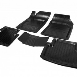 Гумові килимки з бортом (5 шт, Polytep) для Chevrolet Spark 2009-2015рр