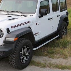 Бокові пороги Tayga Grey (2 шт., Алюміній) для Jeep Wrangler 2018-2024 рр