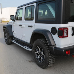 Бокові пороги Tayga V2 (2 шт., Алюміній) для Jeep Wrangler 2018-2024 рр