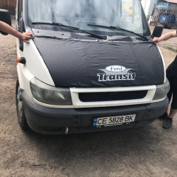 Чохол капота (2000-2006, шкірозамінник) для Ford Transit рр