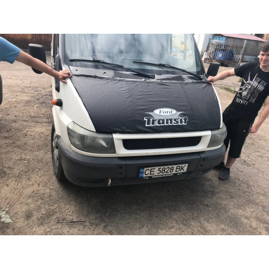 Чохол капота (2000-2006, шкірозамінник) для Ford Transit рр