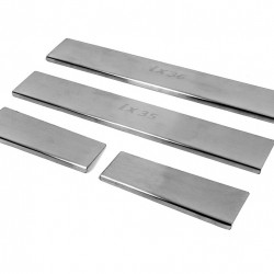 Накладки на пороги Carmos V3 (4 шт, нерж) для Hyundai IX-35 2010-2015рр