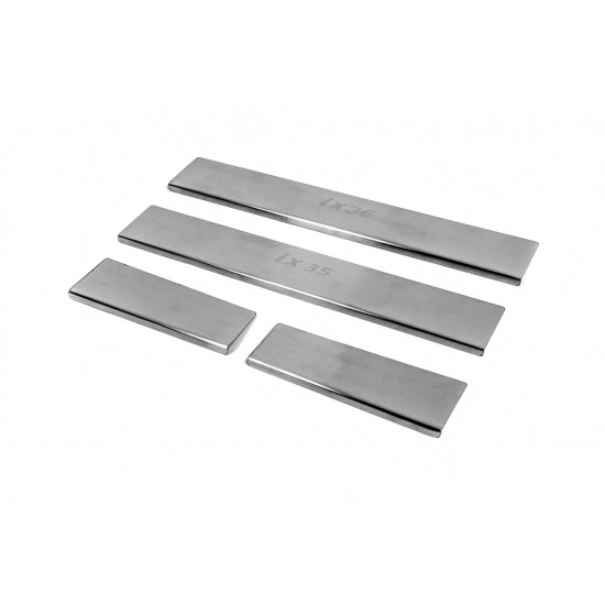 Накладки на пороги Carmos V3 (4 шт, нерж) для Hyundai IX-35 2010-2015рр Накладки на пороги Carmos V3 (4 шт, нерж) для Hyundai IX-35 2010-2015рр