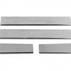 Накладки на пороги Carmos V3 (4 шт, нерж) для Hyundai IX-35 2010-2015рр