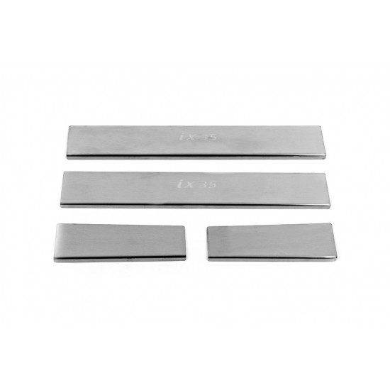 Накладки на пороги Carmos V3 (4 шт, нерж) для Hyundai IX-35 2010-2015рр Накладки на пороги Carmos V3 (4 шт, нерж) для Hyundai IX-35 2010-2015рр