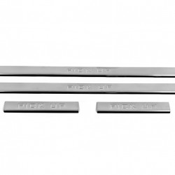 Накладки на пороги Carmos V3 (4 шт, нерж) для Nissan NP300 1999-2015