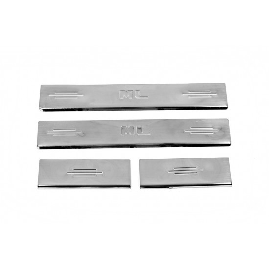Накладки на пороги Carmos V2 (4 шт, нерж.) для Mercedes ML W164 Накладки на пороги Carmos V2 (4 шт, нерж.) для Mercedes ML W164