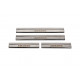Накладки на пороги Carmos V3 (4 шт, нерж) для Volkswagen Amarok 2010-2022 рр Накладки на пороги Carmos V3 (4 шт, нерж) для Volkswagen Amarok 2010-2022 рр