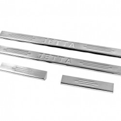 Накладки на пороги Carmos V2 (4 шт, нерж) для Volkswagen Jetta 2006-2011 рр