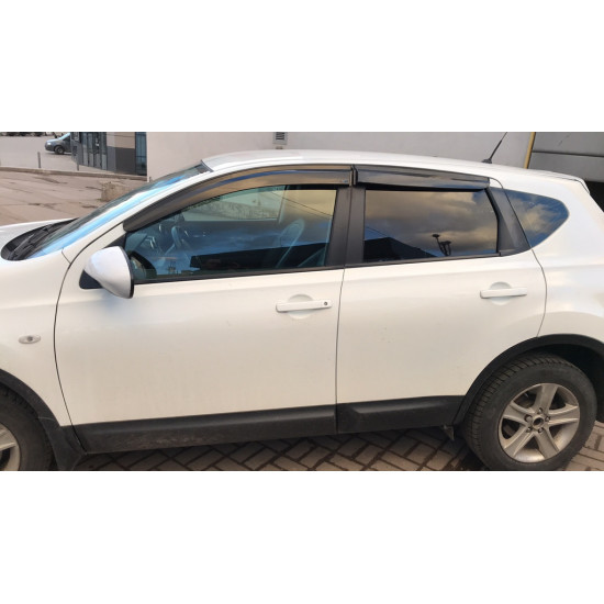 Вітровики (4 шт., Sunplex Sport) для Nissan Qashqai 2007-2010 рр