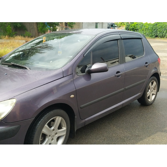 Вітровики HB (4 шт., Sunplex Sport) для Peugeot 307