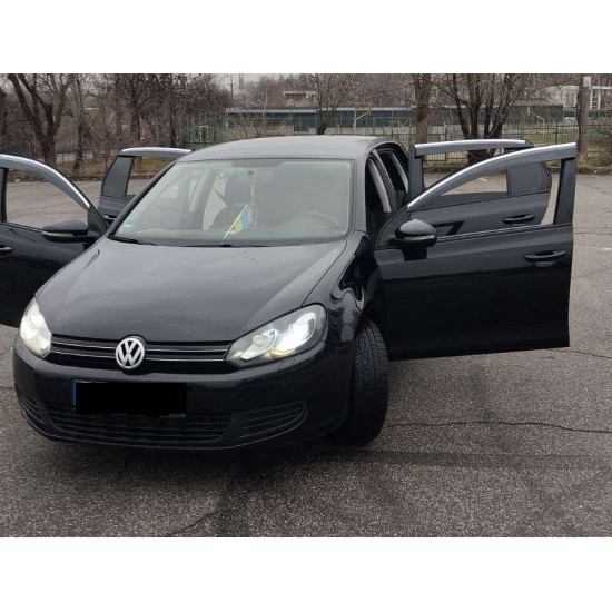 Вітровики з хромом (4 шт., Sunplex Chrome) для Volkswagen Golf 5