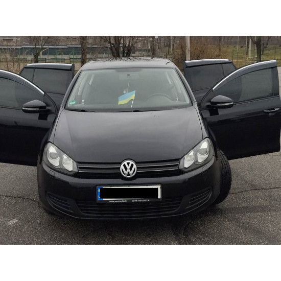 Вітровики з хромом HB (4 шт., Sunplex Chrome) для Volkswagen Golf 6