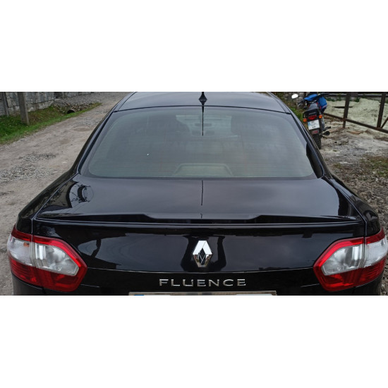 Спойлер LIP (Sunplex, чорний) для Renault Fluence 2009-2016 рр