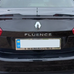 Спойлер LIP (Sunplex, чорний) для Renault Fluence 2009-2016 рр