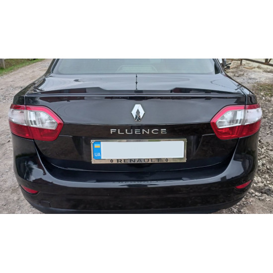 Спойлер LIP (Sunplex, чорний) для Renault Fluence 2009-2016 рр