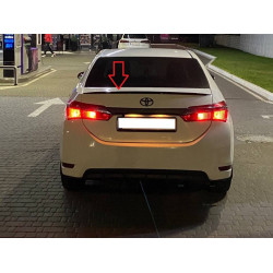 Спойлер LIP (Sunplex, чорний) для Toyota Corolla 2013-2019 рр