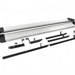 Бокові пороги OEM V2 (2 шт, алюм.) для Nissan X-trail T31 2007-2014рр