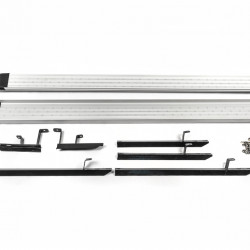 Бокові пороги OEM V2 (2 шт, алюм.) для Nissan X-trail T31 2007-2014рр