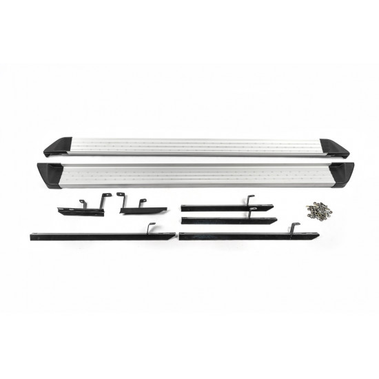 Бокові пороги OEM V2 (2 шт, алюм.) для Nissan X-trail T31 2007-2014рр Бокові пороги OEM V2 (2 шт, алюм.) для Nissan X-trail T31 2007-2014рр