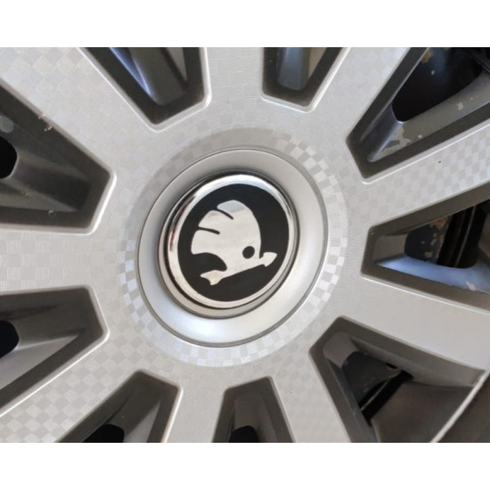 Наклейки на ковпачки 54мм (4шт) для Тюнінг Skoda Наклейки на ковпачки 54мм (4шт) для Тюнінг Skoda