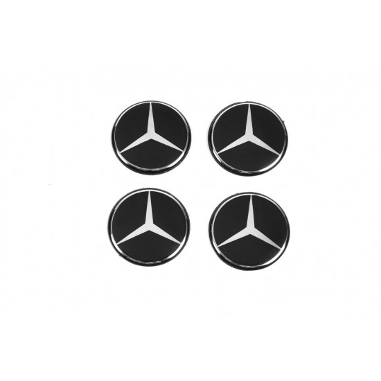 Наклейки на ковпачки 54мм (4шт) для Тюнінг Mercedes Наклейки на ковпачки 54мм (4шт) для Тюнінг Mercedes
