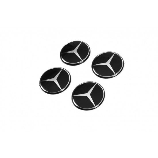 Наклейки на ковпачки 54мм (4шт) для Тюнінг Mercedes Наклейки на ковпачки 54мм (4шт) для Тюнінг Mercedes
