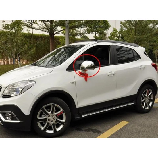 Накладки на дзеркала Libao (2 шт., пласт) для Opel Mokka 2012-2021 рр