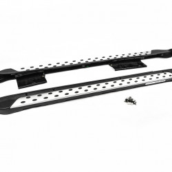 Бокові пороги OEM V2 (2 шт, алюм) для Subaru Outback 2009-2014 рр