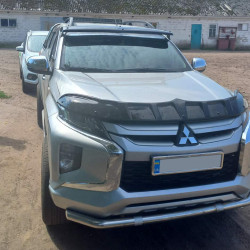 Дефлектор капота (2019-2024, EuroCap Dragon) для Mitsubishi L200 рр