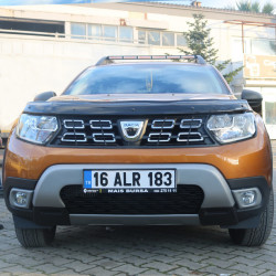 Накладки на протитуманки (ABS, сіра) для Renault Duster 2018-2024 рр