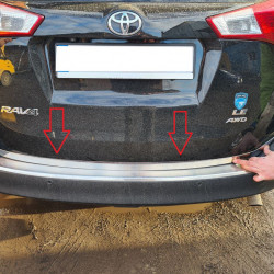 Кромка багажника Libao V1 (2013-2016, нерж.) для Toyota Rav 4 рр