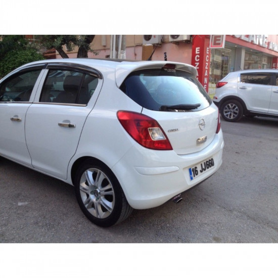 Спойлер 4-дверний (під фарбування) для Opel Corsa D 2007-2014 рр Спойлер 4-дверний (під фарбування) для Opel Corsa D 2007-2014 рр