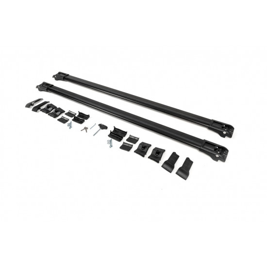 Перемички на звичайні рейлінги WingBar V1 (2 шт) Чорні для Jeep Grand Cherokee WJ 1999-2004рр Перемички на звичайні рейлінги WingBar V1 (2 шт) Чорні для Jeep Grand Cherokee WJ 1999-2004рр