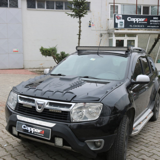 Накладка на капот (ABS) для Dacia Duster 2008-2018 рр Накладка на капот (ABS) для Dacia Duster 2008-2018 рр