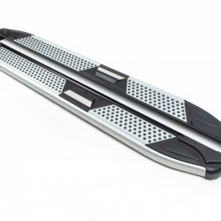 Бокові пороги Mevsim Grey (2 шт., Алюміній) для Ford Ranger 2002-2006 рр