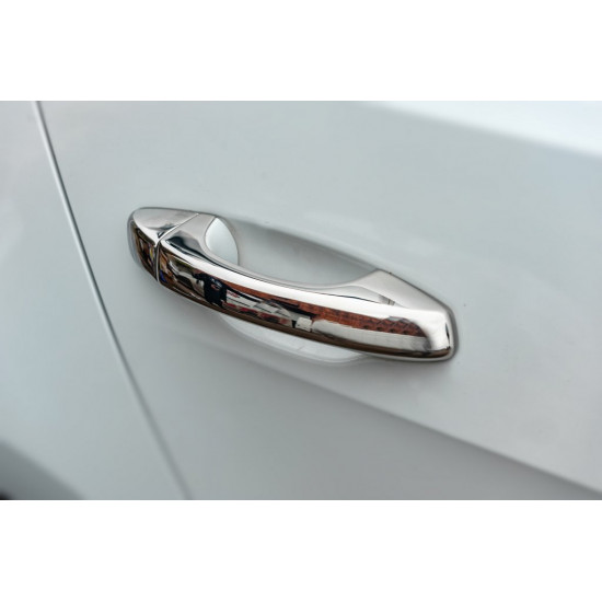 Накладки на ручки (4 шт, нерж) Carmos - Турецька сталь для Volkswagen Lavida/e-Lavida 2019-2024 Накладки на ручки (4 шт, нерж) Carmos - Турецька сталь для Volkswagen Lavida/e-Lavida 2019-2024