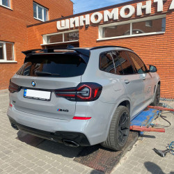 Спойлер (1234 Upgrade, чорний) для BMW X3 G01 2018-2024 рр