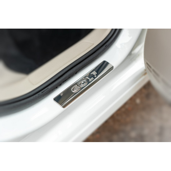 Накладки на пороги OmsaLine V2 (4 шт, нерж) для Volkswagen Golf 7 Накладки на пороги OmsaLine V2 (4 шт, нерж) для Volkswagen Golf 7