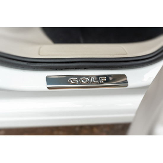Накладки на пороги OmsaLine V2 (4 шт, нерж) для Volkswagen Golf 7 Накладки на пороги OmsaLine V2 (4 шт, нерж) для Volkswagen Golf 7