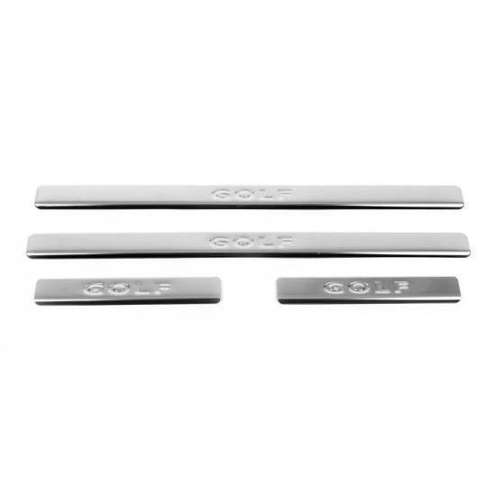 Накладки на пороги OmsaLine V2 (4 шт, нерж) для Volkswagen Golf 7 Накладки на пороги OmsaLine V2 (4 шт, нерж) для Volkswagen Golf 7