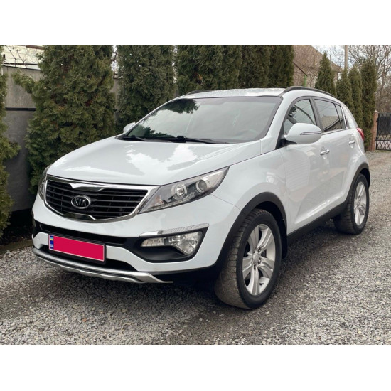 Передня накладка B06 (пластик) для Kia Sportage 2010-2015 рр