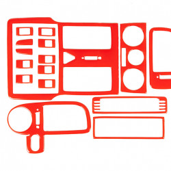 Накладки на панель 1999-2003 (червоний колір) для Volkswagen Polo рр