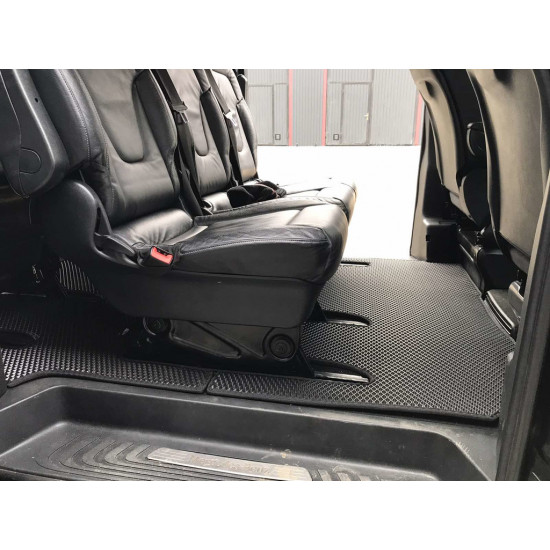 Килимки EVA V-class, ExtraLong 2 бокових (повний салон) чорні для Mercedes Vito / V-class W447 2014-2024 рр Килимки EVA V-class, ExtraLong 2 бокових (повний салон) чорні для Mercedes Vito / V-class W447 2014-2024 рр