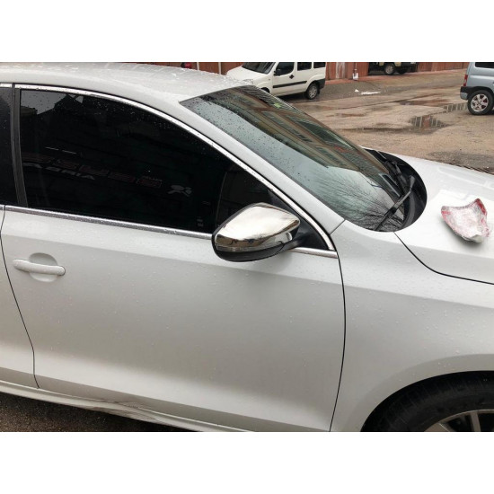 Накладки на дзеркала USA (2 шт, нерж) Carmos - турецька сталь для Volkswagen Passat B8 2015-2024 рр Накладки на дзеркала USA (2 шт, нерж) Carmos - турецька сталь для Volkswagen Passat B8 2015-2024 рр