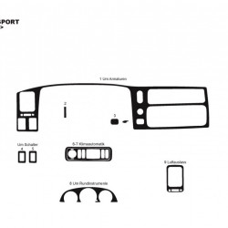 Накладки на панель (2002-2007) Дерево для Mitsubishi Pajero Sport