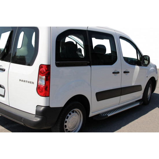 Бокові пороги Line (2 шт., алюміній) для Citroen Berlingo 2008-2018 рр